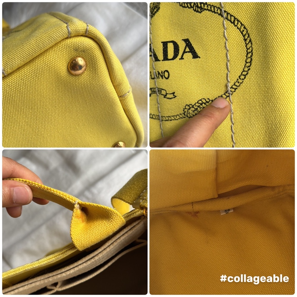 Prada Canapa Girasole 🌻 Small 2 way bag - Picture 17 of 17